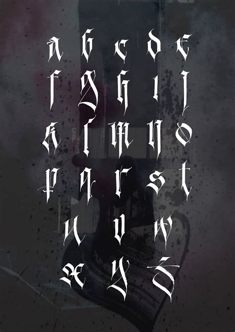 gothic tattoo fonts free.